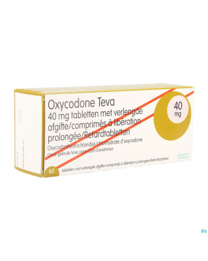 Oxycodone teva 40mg liber.prolongee comp  60