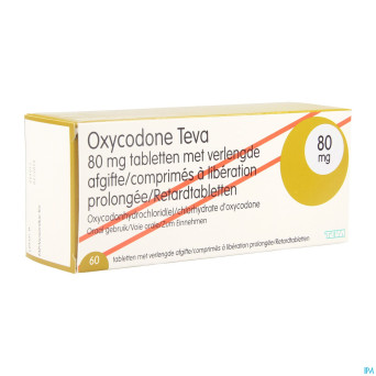 Oxycodone teva 80mg liber.prolongee comp  60