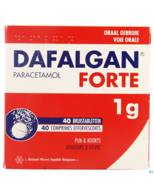 Dafalgan forte 1g impexeco comp eff 40 x 1g pip