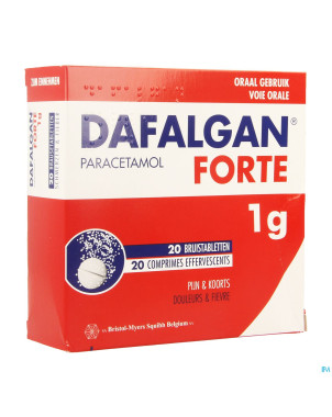 Dafalgan forte 1g impexeco comp eff 20 x 1g pip
