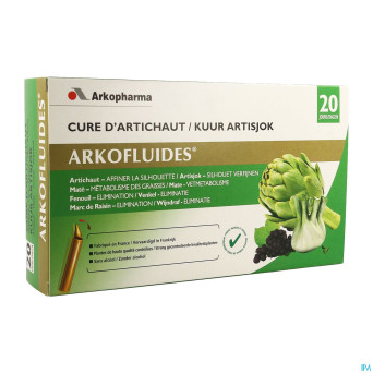 Arkofluide cure artichaut unicadoses 20