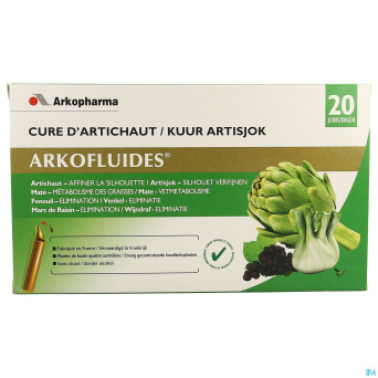 Arkofluide cure artichaut unicadoses 20