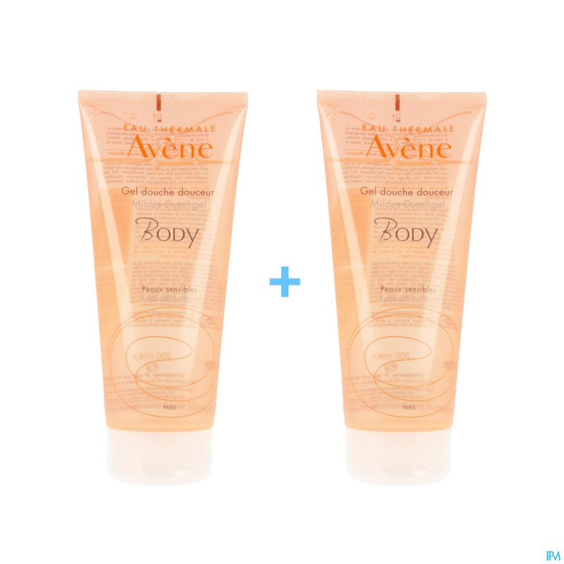 Avene gel douche douceur    2x200ml 2e -50%