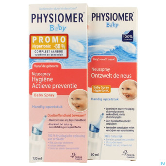 Physiomer iso baby spray 135mlhypert. spray 60ml