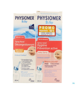 Physiomer iso baby spray 135mlhypert. spray 60ml