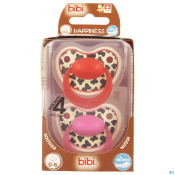 Bibi happiness sucette dental tiger    0- 6m duo