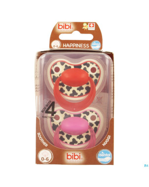 Bibi happiness sucette dental tiger    0- 6m duo