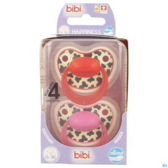 Bibi happiness sucette dental tiger    6-16m duo