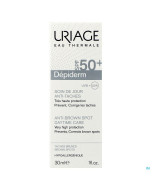 Uriage depiderm ip50+ soin jour a/tache brune 30ml