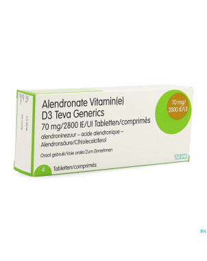 Alendronate vit d3 teva generics 70mg/2800ui  4