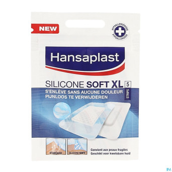 Hansaplast silicone soft xl    strips  5