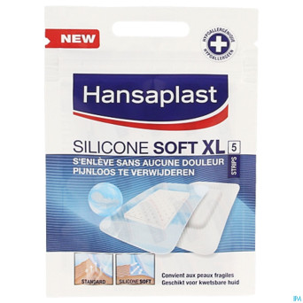 Hansaplast silicone soft xl    strips  5