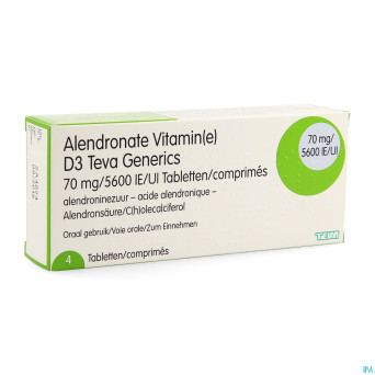 Alendronate vit d3 teva generics 70mg/5600ui  4