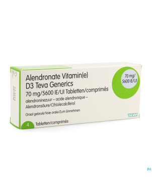 Alendronate vit d3 teva generics 70mg/5600ui  4