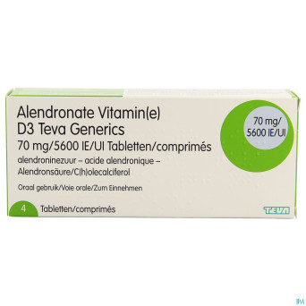 Alendronate vit d3 teva generics 70mg/5600ui  4