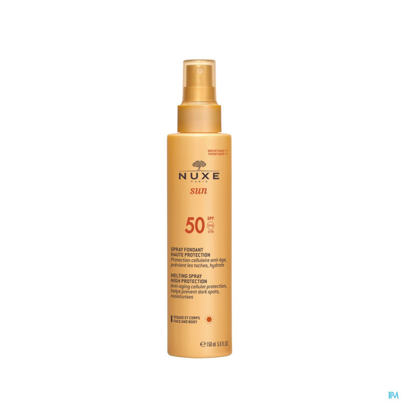 Nuxe sun spray fondant haute protect ip50    150ml