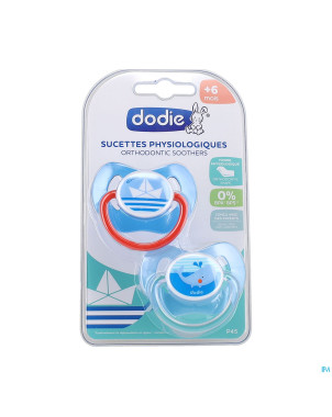 Dodie sucette physio silic. 2  +6m messages coeurs