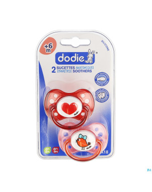 Dodie sucette anatomique silic. +6m dessin f a18 2