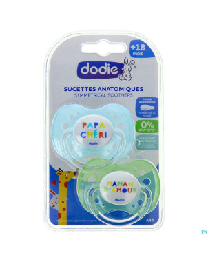 Dodie sucette anatomique silic. +18m fan    a44 2