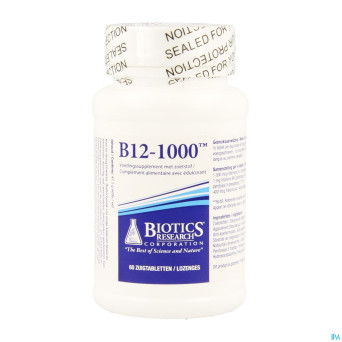 B12-1000 biotics lozenges avec edulc. cfr 3915410