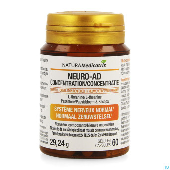 Neuro-ad concentration pot caps  60