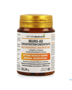 Neuro-ad concentration pot caps  60
