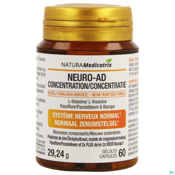 Neuro-ad concentration pot caps  60