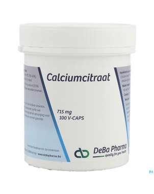 Calciumcitraat    v-caps 100    deba
