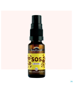 Biofloral fleurs de bach cplx sos bio   spray 20ml