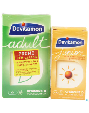 Davitamon junior multi comp 60 + adulte comp 30