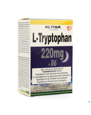 Altisa l-tryptophane 220mg + b6    v-caps  60