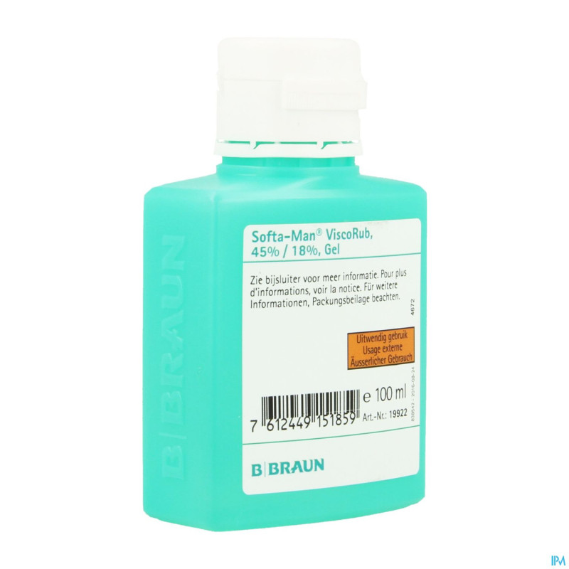 Softa-man viscorub 45% 18%    gel 20 x 100ml