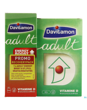 Davitamon adult comp 60 + adulte boost comp 8