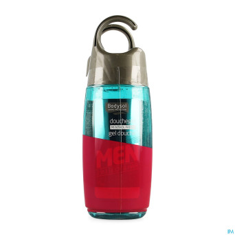 Bodysol men gel douche menthol 2x250ml 2e -50%