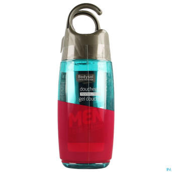 Bodysol men gel douche menthol 2x250ml 2e -50%