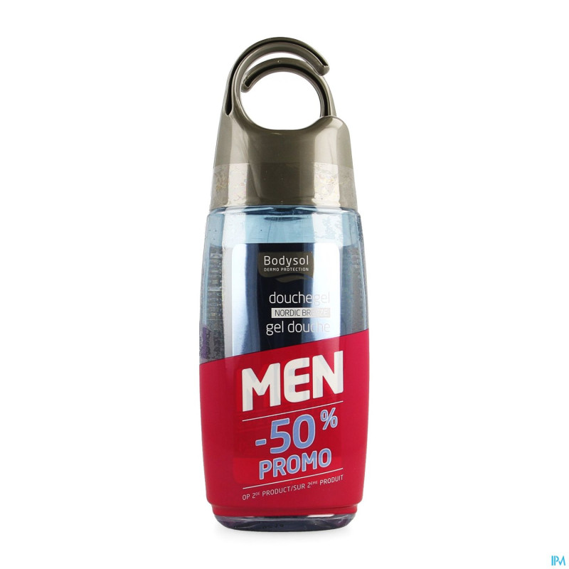Bodysol men pr gel douche nordic 2x250ml 2e -50%