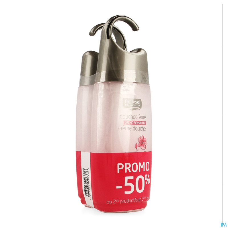 Bodysol creme douche orchid 2x250ml 2e -50%