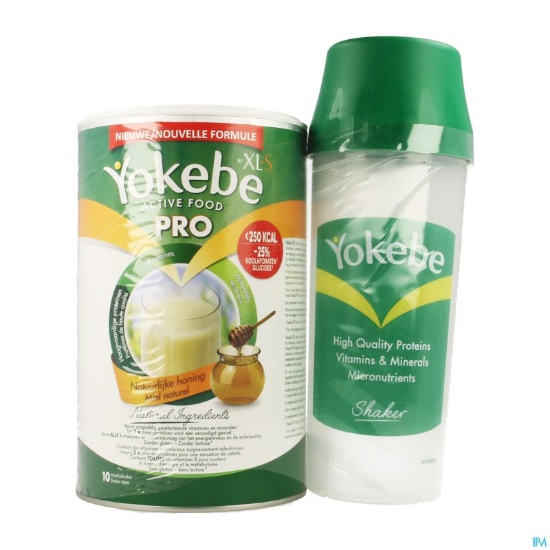 Yokebe pro by xls miel naturel 400g + shaker