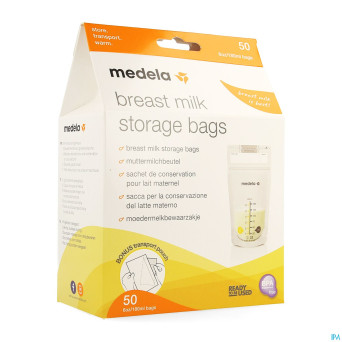 Medela sacs recueil lait maternel 180ml  50