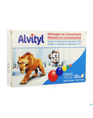Alvityl memoire concentration adg    caps  30