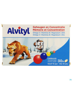 Alvityl memoire concentration adg    caps  30