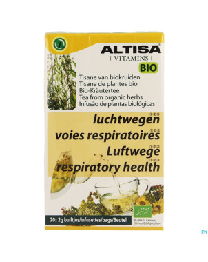 Altisa tisane voies respiratoires bio 20x2g