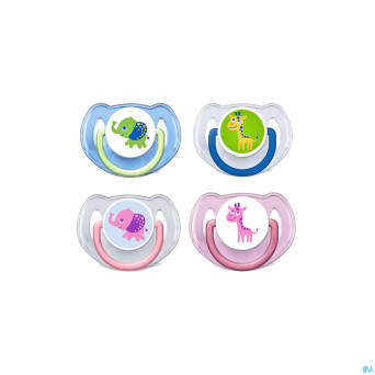 Philips avent sucette elephant giraffe 6m+    2