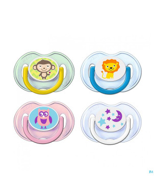 Philips avent sucette singe lion lune hibou 0-6m 2