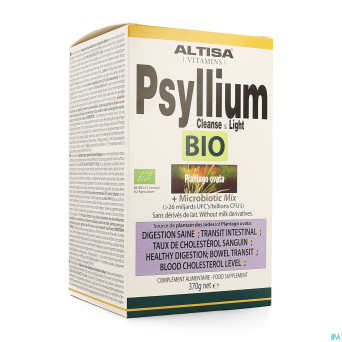 Altisa cleanse&light psyllium probiotica bio 370g