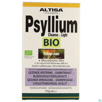Altisa cleanse&light psyllium probiotica bio 370g