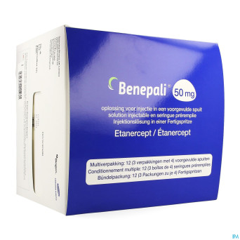 Benepali 50mg sol inj seringue preremplie 12