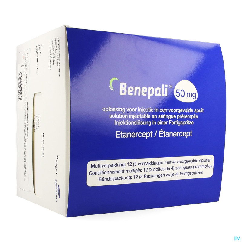 Benepali 50mg sol inj seringue preremplie 12