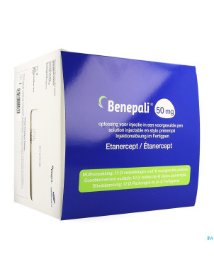 Benepali 50mg sol inj stylo prerempli 12