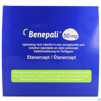 Benepali 50mg sol inj stylo prerempli 12